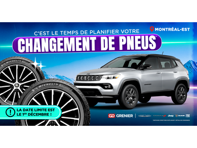 C'EST LE TEMPS DE PLANIFIER VOTRE CHANGEMENT DE PNEUS !