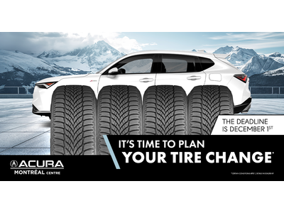 IT'S TIME TO PLAN YOUR TIRE CHANGE !
