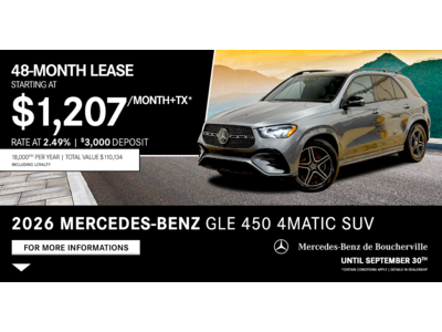 2026 SUV GLE 450 4MATIC