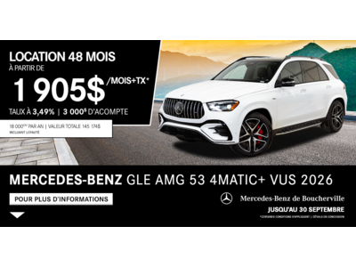 GLE AMG 53 4MATIC+ VUS 2026