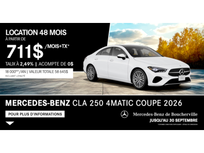 CLA 250 4MATIC COUPE 2026