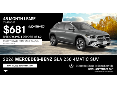 2026 GLA 250 4MATIC SUV
