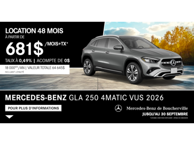 GLA 250 4MATIC VUS 2026