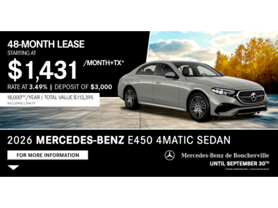 2026 MERCEDES-BENZ E450 BERLINE !
