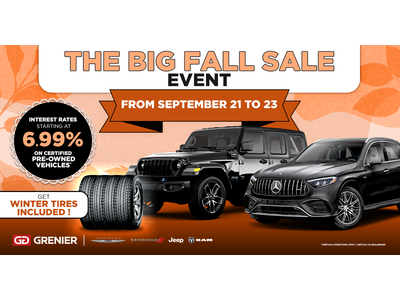 THE BIG FALL SALE EVENT !