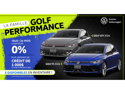 LA FAMILLE GOLF PERFORMANCE !