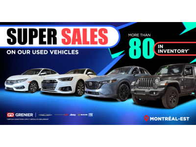 SUPER SALES ON OUR USED VEHICLES !