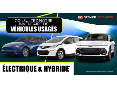 VÉHICULES ÉLECTRIQUES ET HYBRIDES USAGÉS !
