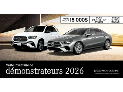 DÉMONSTRATEURS 2026 !