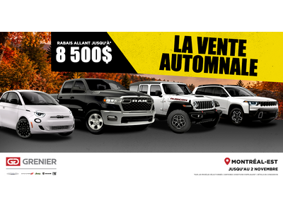 LA VENTE AUTOMNALE !