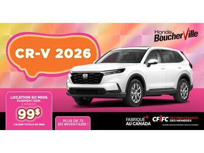 CR-V 2026 DISPONIBLE !
