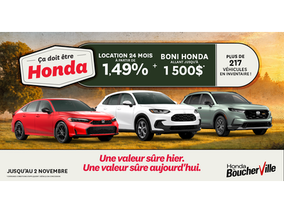 ÇA DOIT ÊTRE HONDA !