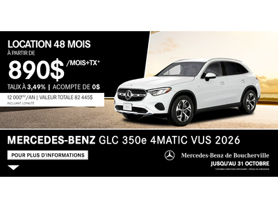 GLC 350e 4MATIC VUS 2026