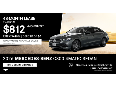 2026 C300 4MATIC SEDAN