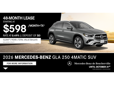 2026 GLA 250 4MATIC SUV