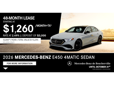 2026 MERCEDES-BENZ E450 BERLINE !