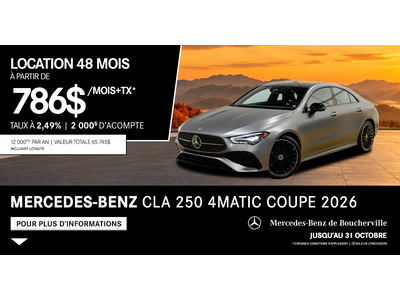 CLA 250 4MATIC COUPE 2026