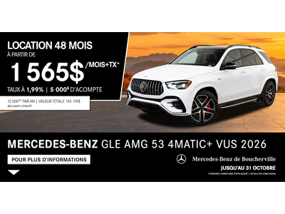 GLE AMG 53 4MATIC+ VUS 2026