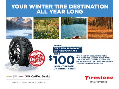 Year-Long Tire Rebates of $100