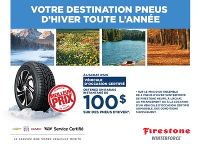 Rabais de 100$ de pneus de l'année