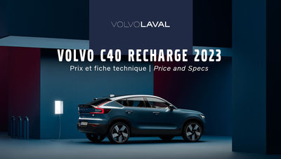 Volvo C40 Recharge 2023 : prix et fiche technique