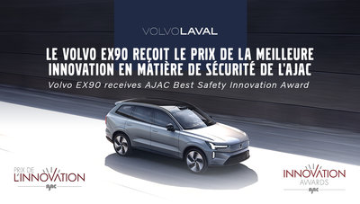 The AJAC recognizes the safety innovation of the Volvo EX90.