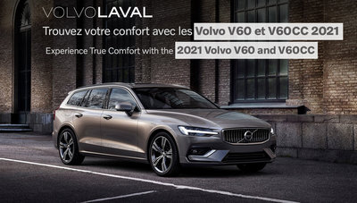 Trouvez votre confort avec les Volvo V60 et V60CC 2021