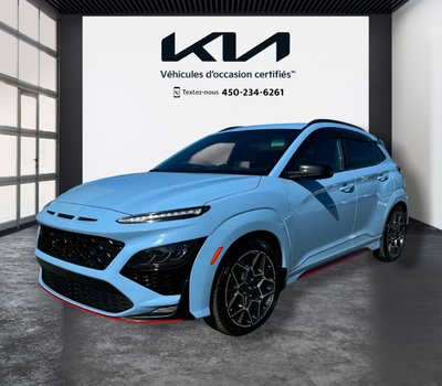 Hyundai Kona N JAMAIS ACCIDENTÉ, CUIR/SUEDE, GPS, MAGS 2022 *** TAUX A PARTIR DE 5.99% ***