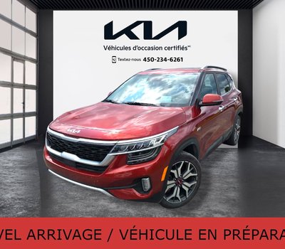 Kia Seltos SX Turbo, JAMAIS ACCIDENTÉ, CUIR, TOIT, AWD, GPS 2023 *** TAUX A PARTIR DE 3.99% ***