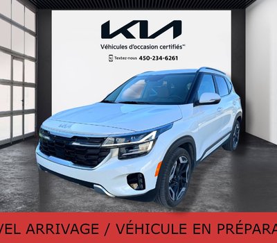 Kia Seltos SX, JAMAIS ACCIDENTÉ, CUIR, TOIT, AWD, GPS 2024 *** SEULEMENT 20 610 KM***