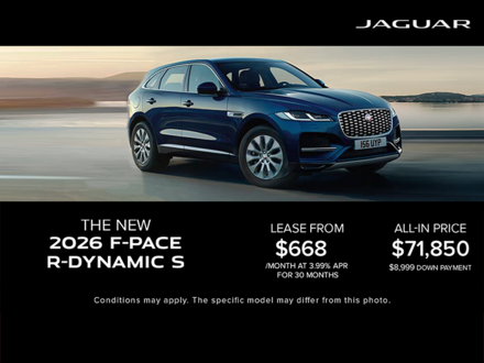 The 2026 Jaguar F-PACE