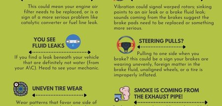 7 Signs your vehicle is in need of a check up!