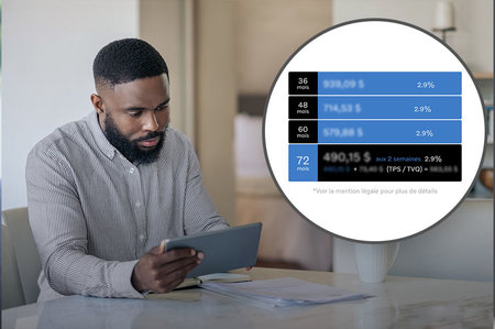 Processus d’achat 100% en ligne