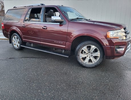 2016 Ford Expedition max Platinum | Leather | 7-Pass | Nav | Cam | USB | XM