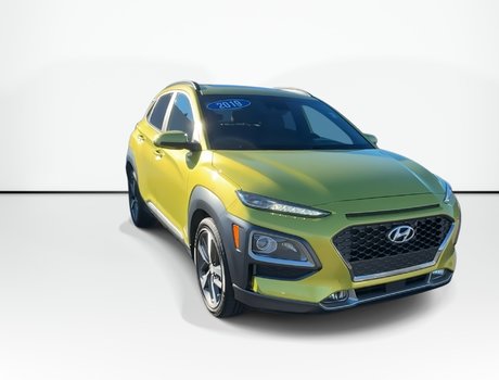 2019 Hyundai Kona Ultimate | Lthr | Roof | Nav | HtdSeats | Cam