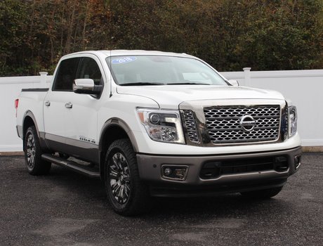 2018 Nissan Titan Platinum | Leather | Nav | Cam | USB | HtdWheel