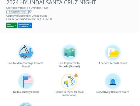 2024 Hyundai Santa Cruz Preferred | Cam | USB | HtdWheel | Bluetooth