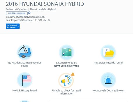 2016 Hyundai Sonata Hybrid Limited | Leather | Roof | Nav | Cam | USB