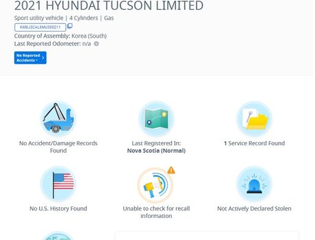 2021 Hyundai Tucson Preferred Trend | Leather | SunRoof | Cam | USB