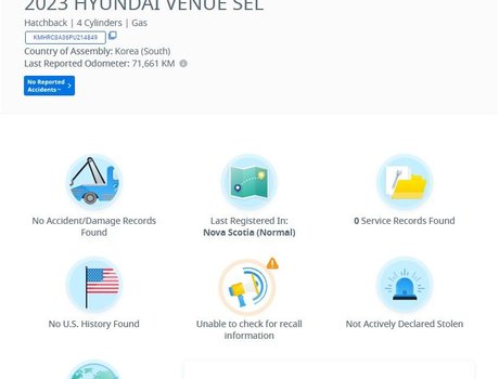 2023 Hyundai Venue Preferred | Cam | USB | HtdSeat | Warranty to 2028