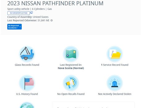 2023 Nissan Pathfinder Platinum | Leather | Roof | Nav | Cam | USB