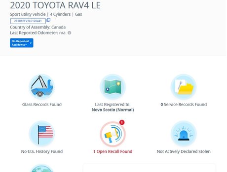 2020 Toyota RAV4 LE Cam | USB | Htd. Seats | Bluetooth | Keyless