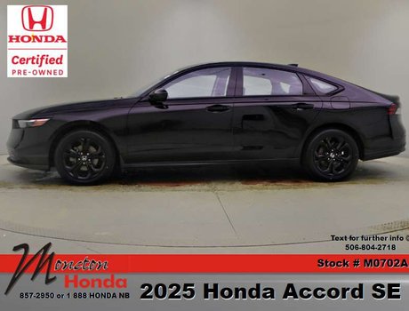 2025 Honda Accord Sedan SE