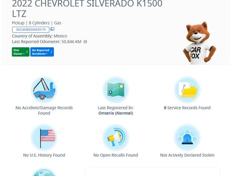 2022 Chevrolet SILVERADO 1500 LTZ | Leather | Nav | Htd/Cooled Seats | Cam