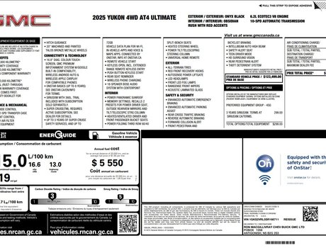 2025 GMC Yukon AT4 Ultimate | Leather | PanoRoof | Nav | Cam