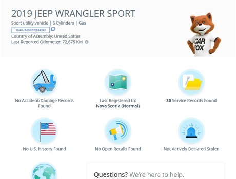2019 Jeep WRANGLER Sport S Prem Roof | HtdWheel | Htd Seats | Cam