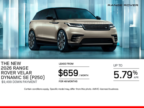 The 2026 Range Rover Velar