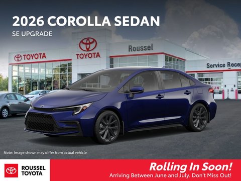 Toyota Corolla SE Upgrade 2026