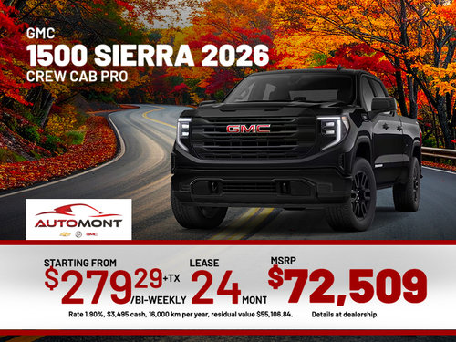 GMC 1500 Sierra Crew Cab Pro 2026