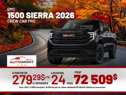 GMC 1500 Sierra Crew Cab Pro 2026